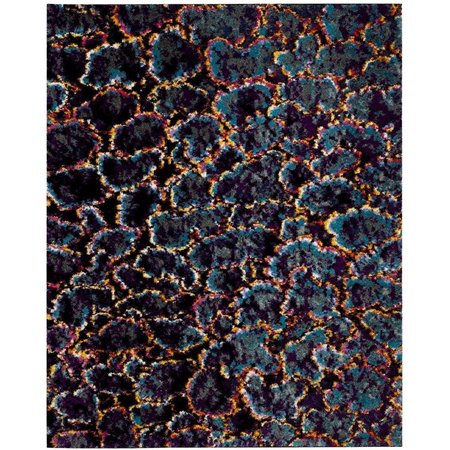 SAFAVIEH Fiesta Shag Large Rectangle Area Rug, Turquoise and Multicolor - 8 x 10 ft. FSG371K-8